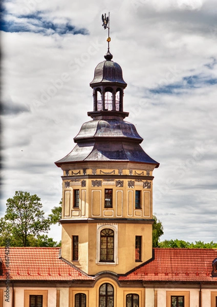 Obraz Main tower of the Niasvizh castle in Belarus