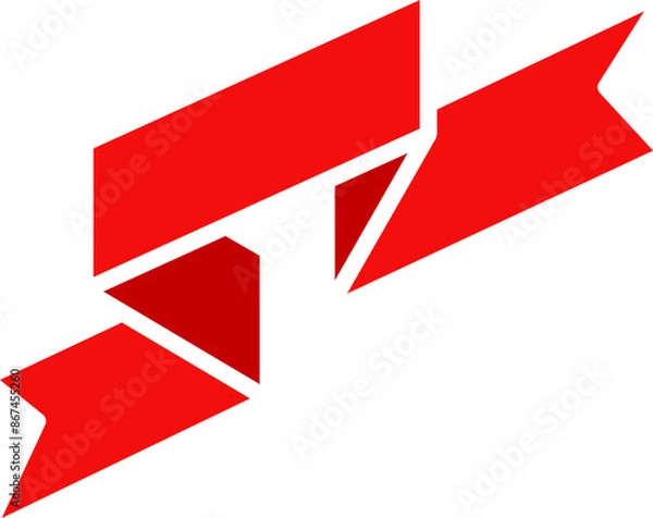 Obraz Ribbon Banner and Label
