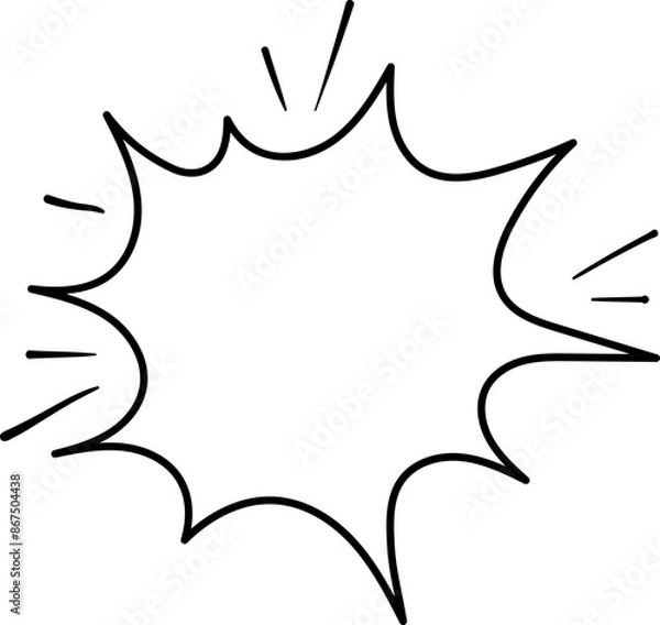 Fototapeta Speech Bubble Note Illustration