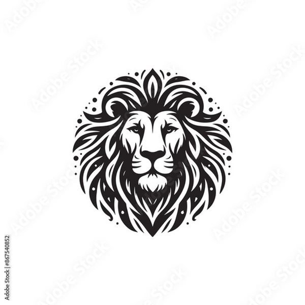 Obraz vector set of lion silhouette logo Lion collection.