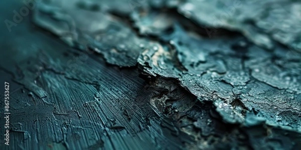 Fototapeta Rough Textured Surface with Peeling Paint