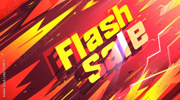 Fototapeta A dynamic banner for a "Flash Sale" 