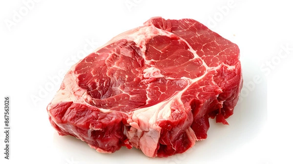 Obraz speak meat isolated on white background