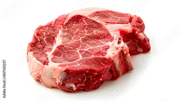 Obraz speak meat isolated on white background