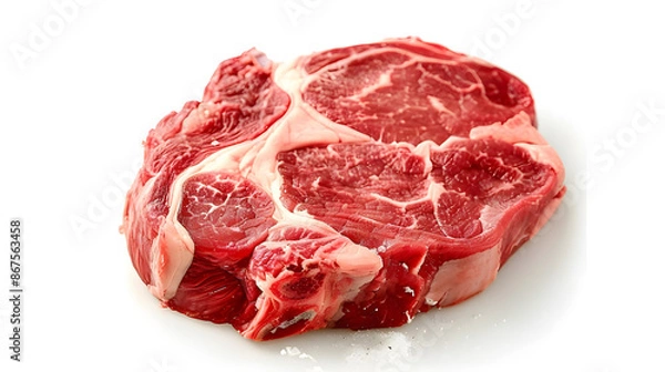 Obraz speak meat isolated on white background