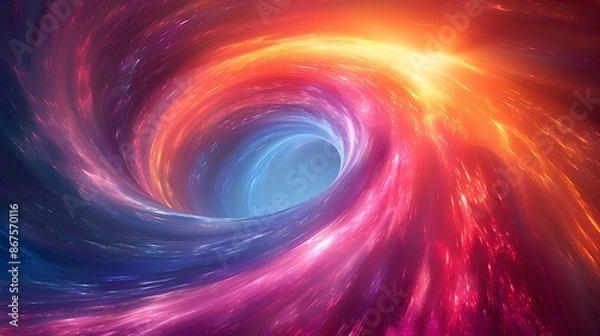 Fototapeta Cosmic Vortex of Light.