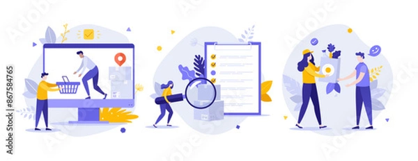 Fototapeta Vector Business Character Set