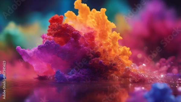 Fototapeta Vibrant colors. Colorful Abstract Background..Abstract  colorful texture background.