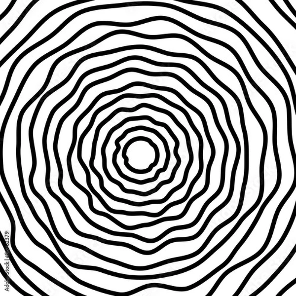 Fototapeta vector tree rings background and saw cut tree trunk