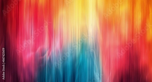Fototapeta Abstract Rainbow Blurred Vertical Lines Background
