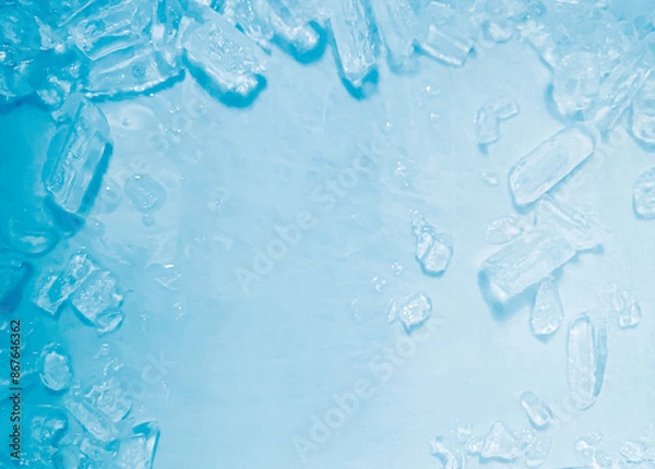 Fototapeta icecubes background,icecubes texture,icecubes wallpaper,ice helps to feel refreshed and cool water from the icecubes helps the water refresh your life and feel good.ice drinks for refreshment business