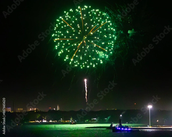 Obraz Fireworks over the Bay