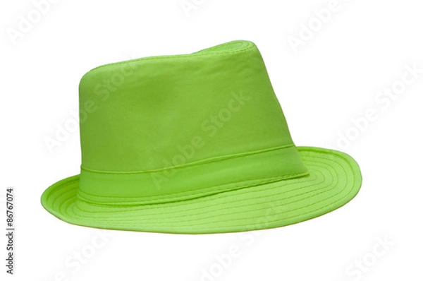 Obraz green hat isolated on white