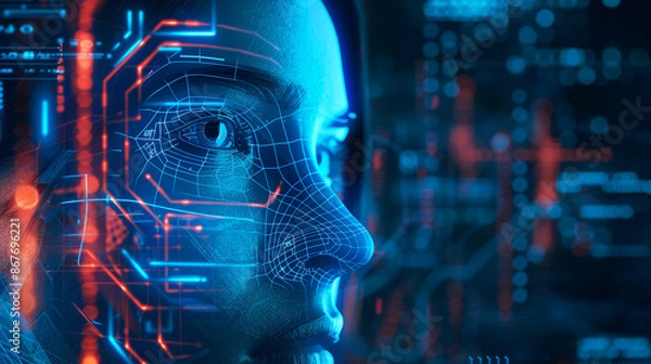 Fototapeta masthead background image on cybersecurity theme