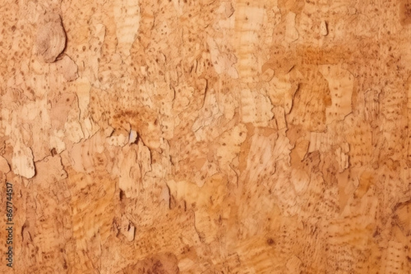 Fototapeta Processed collage of cork board or OSB board material texture. Background for banner, backdrop