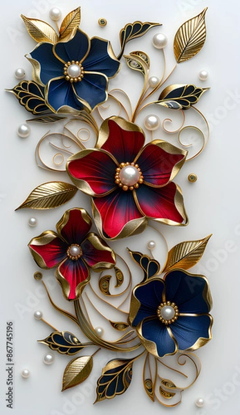 Obraz gold and silver