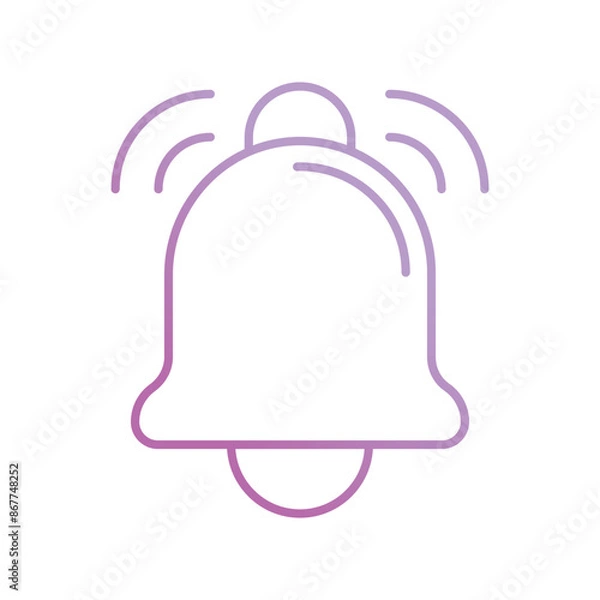 Obraz bell icon with white background vector stock illustration