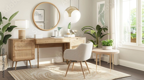 Fototapeta Chic Serenity: Modern Interiors with a Sophisticated Touch
