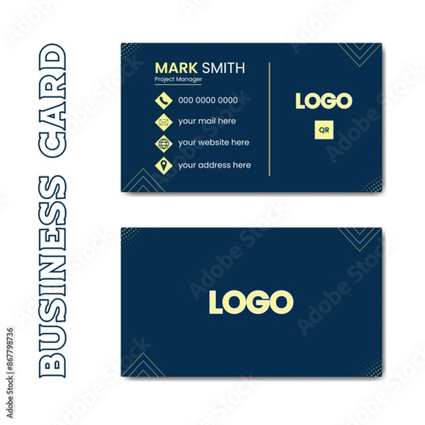 Obraz Vector professional creative business card template design.