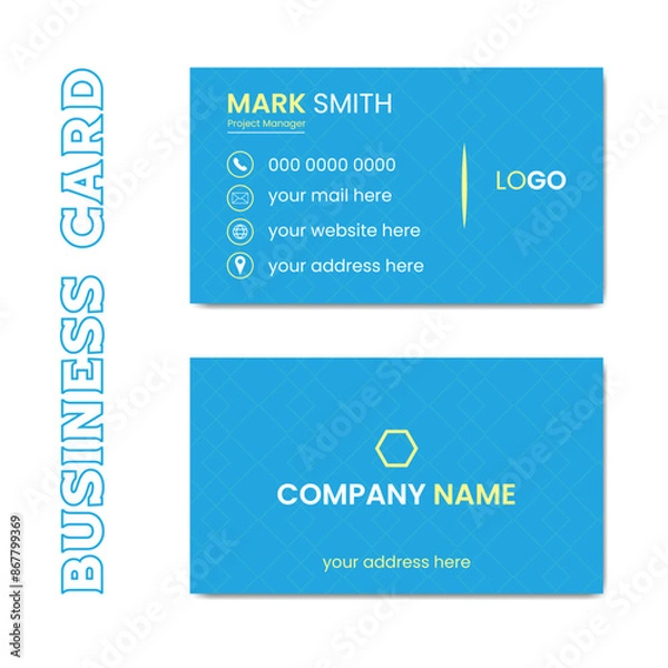 Obraz Vector professional creative business card template design.
