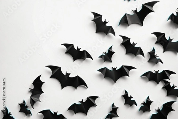 Obraz halloween background with bats