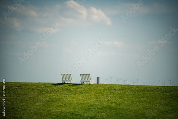 Obraz Just relax at the dike