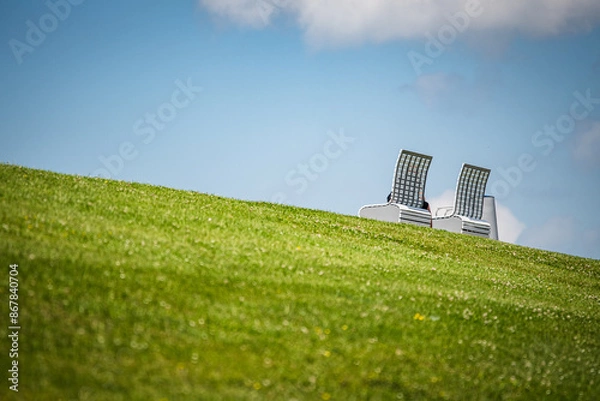 Obraz Just Relax at the dike...