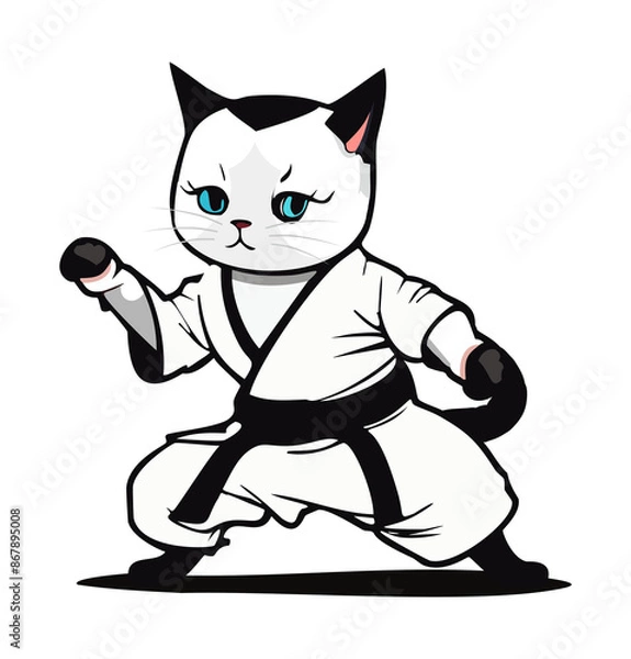 Fototapeta 猫の格闘家_001