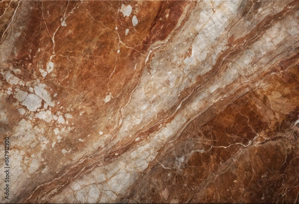 Obraz Wall of red marble tiles. Element for design. Background, texture