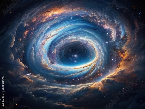 Obraz Sky with stars background. Cosmic theme. Infinity.