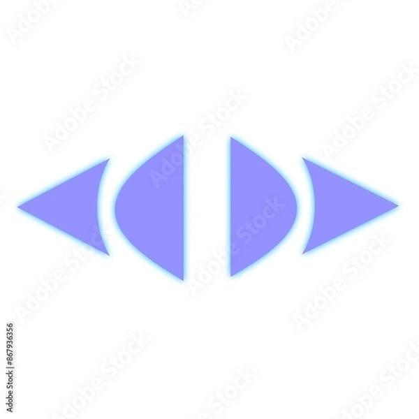 Obraz blue arrow icon