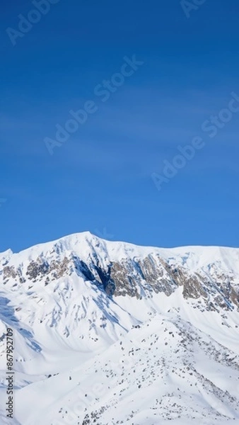 Obraz snowy mountain landscape