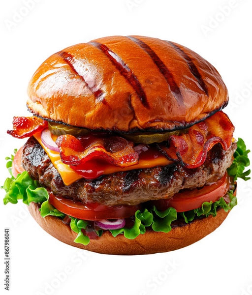 Obraz HIGH QUALITY BURGER FOR YOUR COMPOSITION
