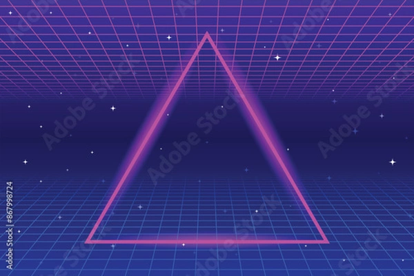 Obraz retro-triangle-background