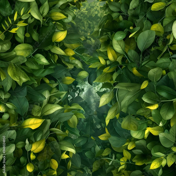 Obraz leaves in the garden