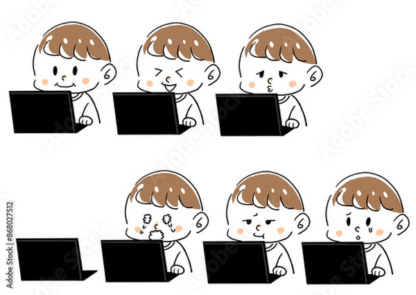 Obraz ノートパソコンを使う人