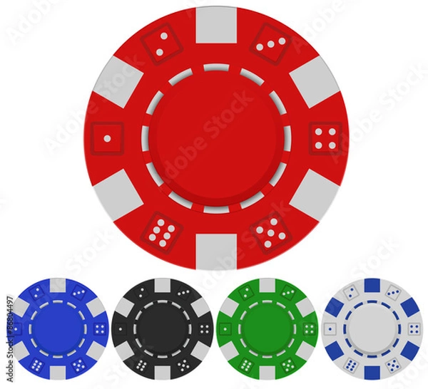 Fototapeta casino poker chips