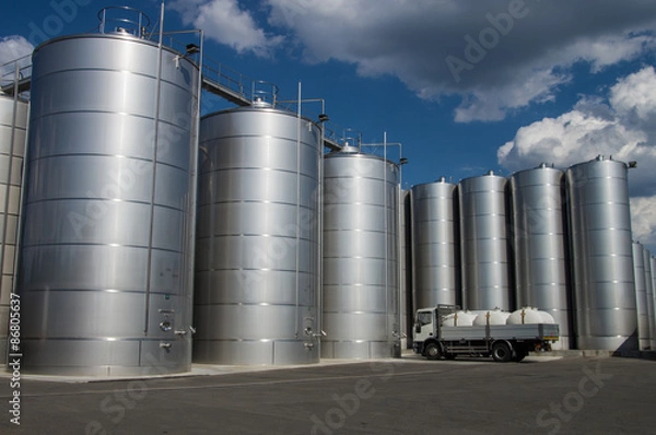 Fototapeta Silos in Tuscany
