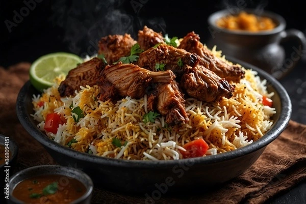 Obraz chicken and rice Mutton biryani 