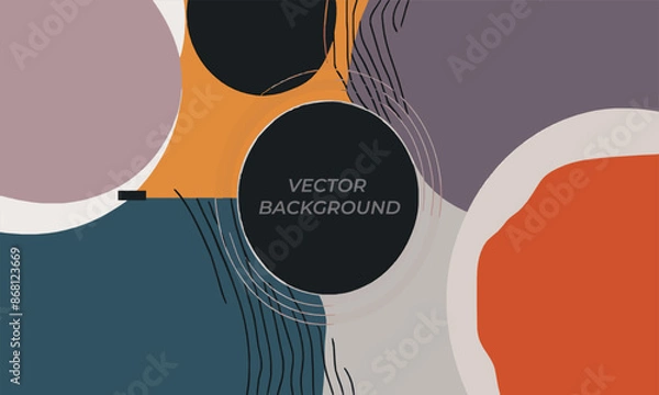 Fototapeta Vector Background Design. With Minimal Look, Gradient abstract geometric background, Elegant, Premium, print wallpaper canvas  design
