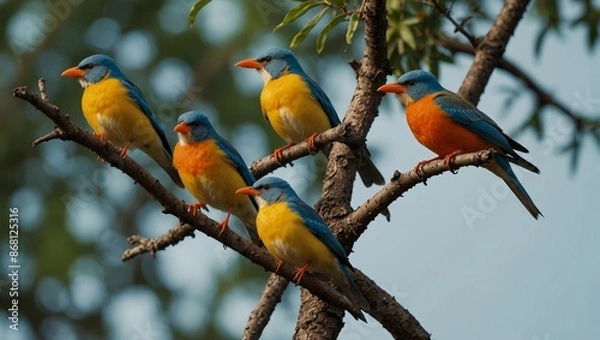 Obraz blue and yellow macaw