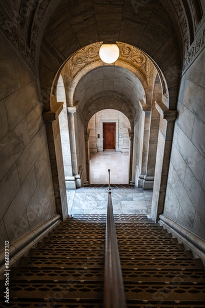 Obraz inside new york pubic library stairways