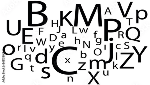 Fototapeta Graffiti alphabet, Graffiti letter black for poster, print files, tshirt design, logos