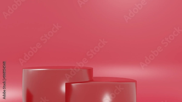 Fototapeta red podium