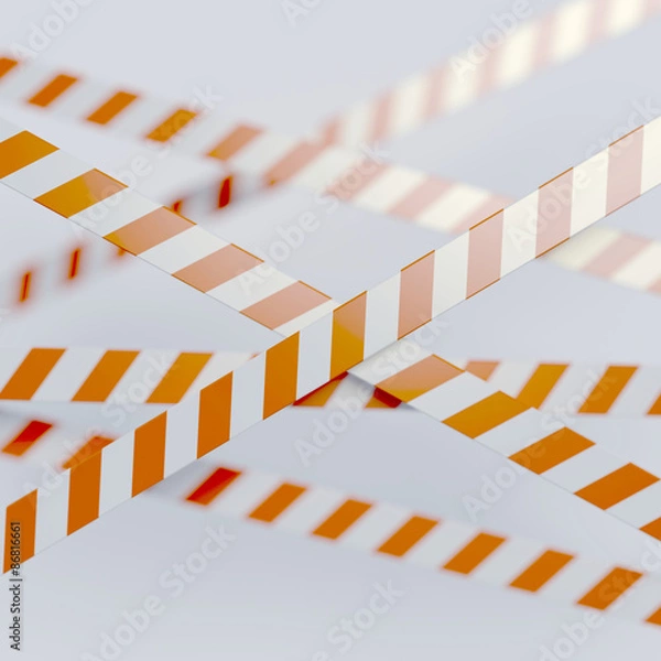 Fototapeta Plastic protection tape