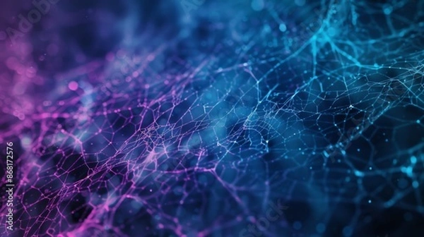 Fototapeta Spider neet web background illustration generated by ai