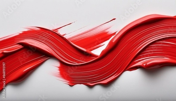 Fototapeta 赤い絵の具のストローク