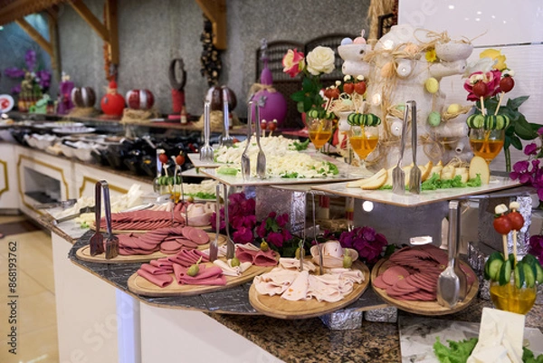 Obraz Concept of food All-inclusive buffet-style in Turkey. High quality photo