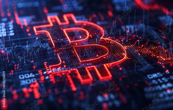 Obraz bitcoin symbol