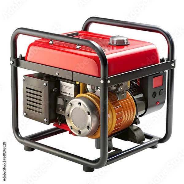 Fototapeta portable generator clean on transparent background